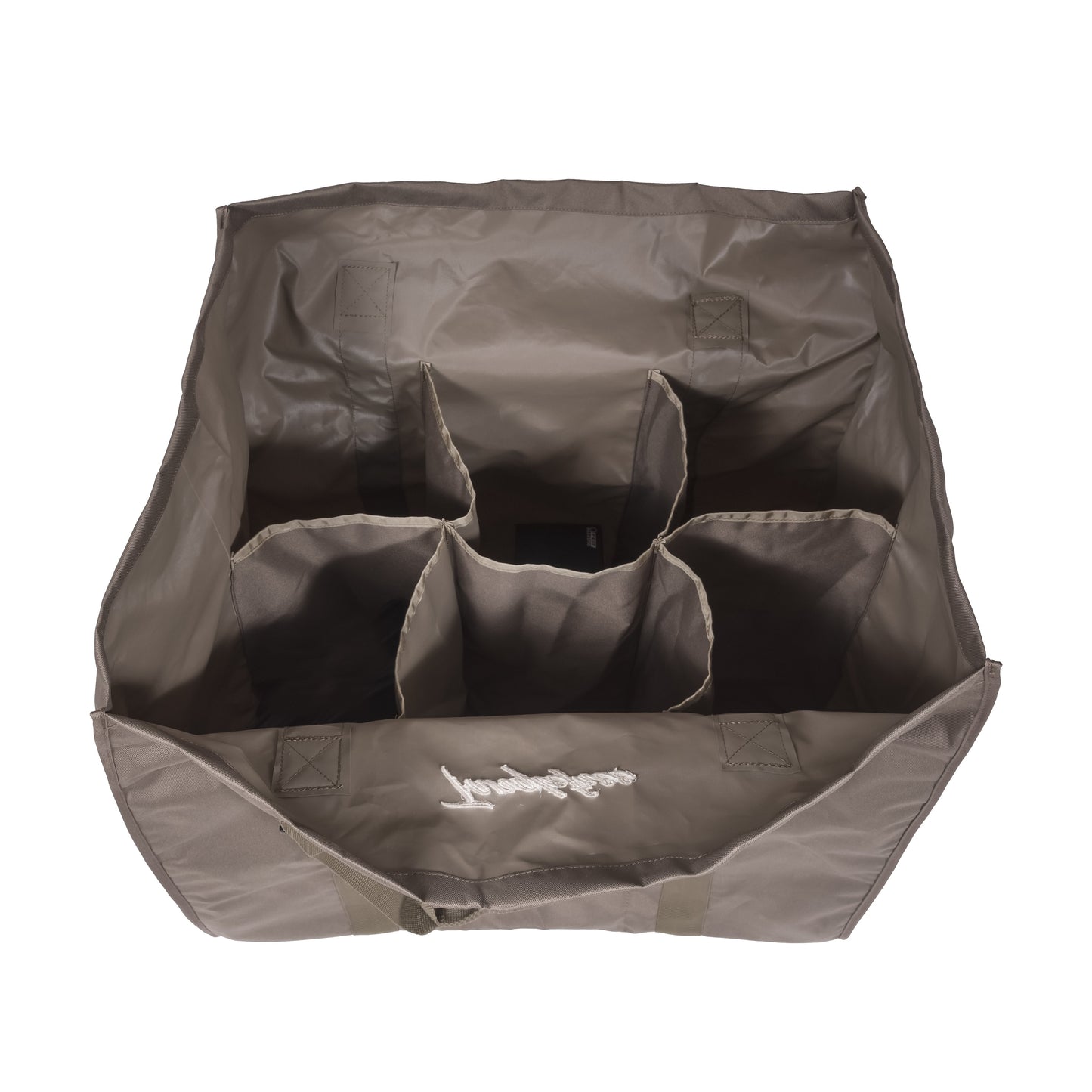 Tanglefree Six Slot Open Top Full Body Goose Decoy Bag - Dirt