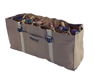 Higdon 12-Slot Duck Decoy Bag, Brown