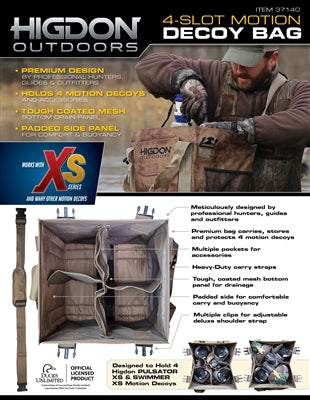 4-Slot Motion Decoy Bag, Brown