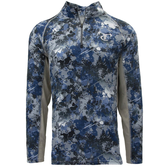 DeepLedge 1/4 Zip - Viper Aqua / Drizzle