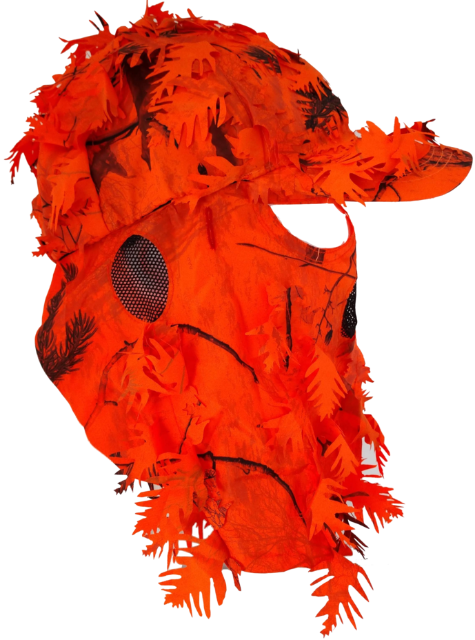 Realtree AP | 3D Leafy Hat and Blaze Front Face Mask (60 cm Adjustable)