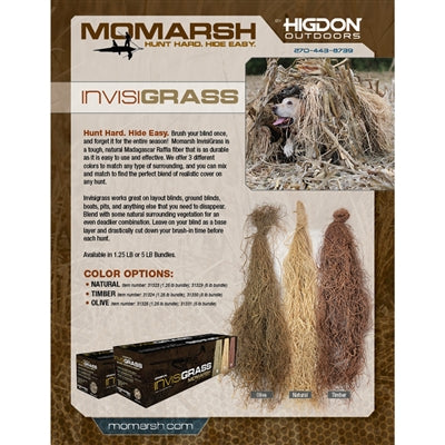 MOmarsh Invisi-Grass Original 1.25lb and 5lb