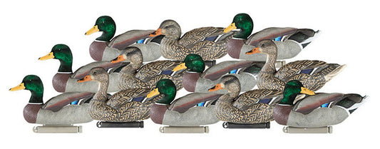 Dakota Decoy X-Treme Flocked Head Mallard Decoys - 6 Pack